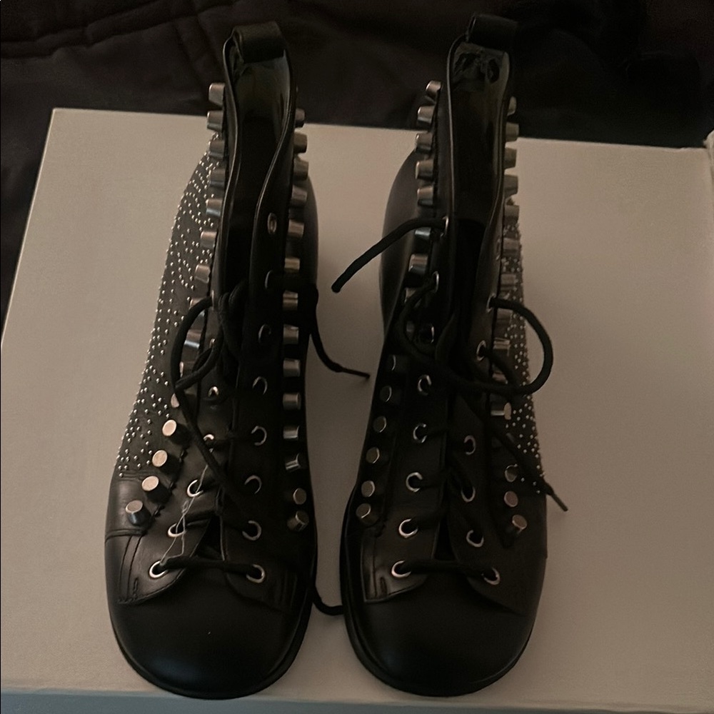 Studded Black Women's Boots